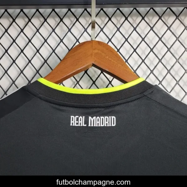Retro 10-11 Real Madrid Away Black Soccer Jersey - Image 8