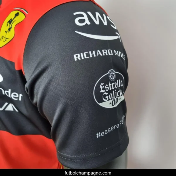 2022 F1 Formula One; Ferrari racing suit crew neck red 55 - Image 5