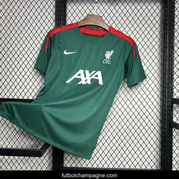 24_25 Liverpool Dark Green Pre-match Jersey - Image 6
