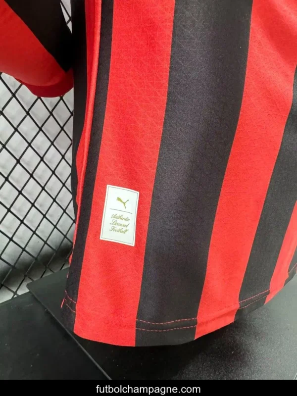 Player Version 24_25 AC Milan Home 125Th Anniversary Long Sleeve Jersey - Image 9