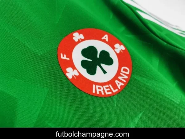 Retro 1990_92 Ireland Home Soccer Jersey - Image 6