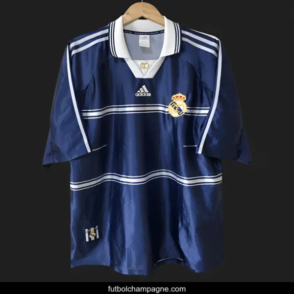 Retro 98_99 Real Madrid Away Blue Jersey - Image 2