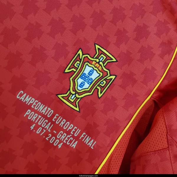 Retro Portugal 2004 home Soccer Jersey - Image 5