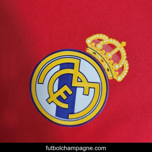Retro Long Sleeve 11-12 Real Madrid Away Red Jersey - Image 6