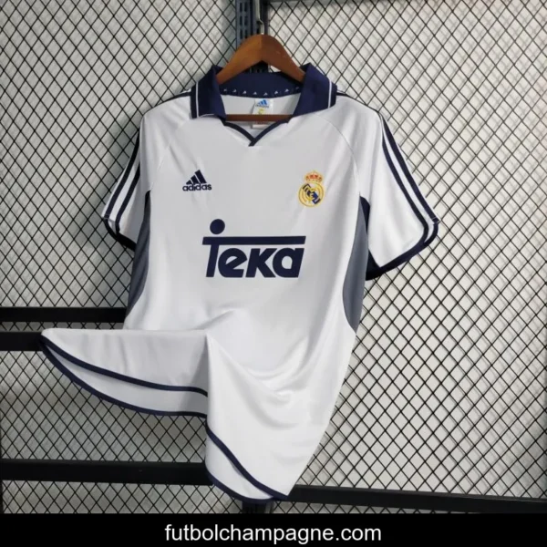 Retro 00_01 Real Madrid Home Jersey - Image 9