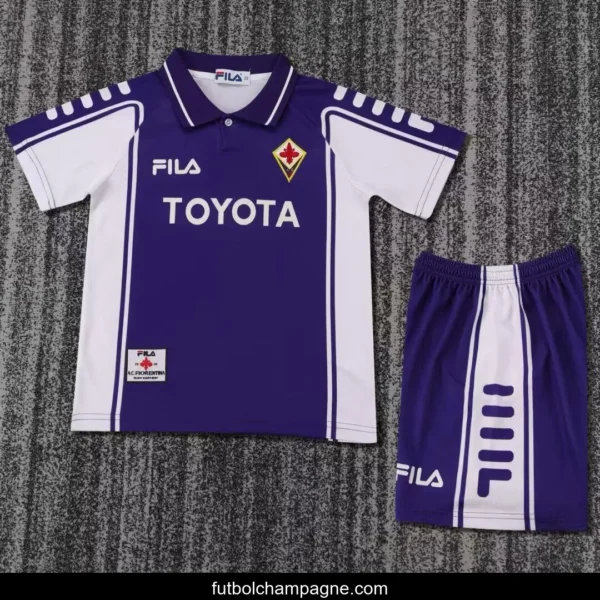 Retro Kids 99_00 Fiorentina Home Soccer Jersey - Image 13
