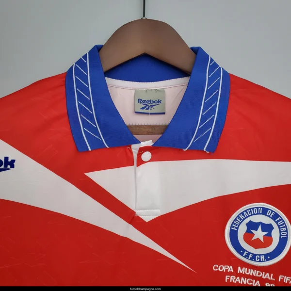 Retro 1998 Chile home Soccer Jersey - Image 5