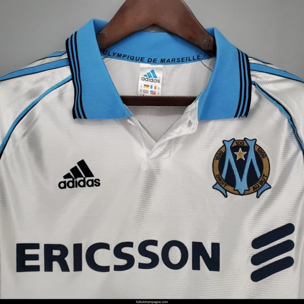 Retro 98_99 Marseille home Soccer Jersey - Image 7