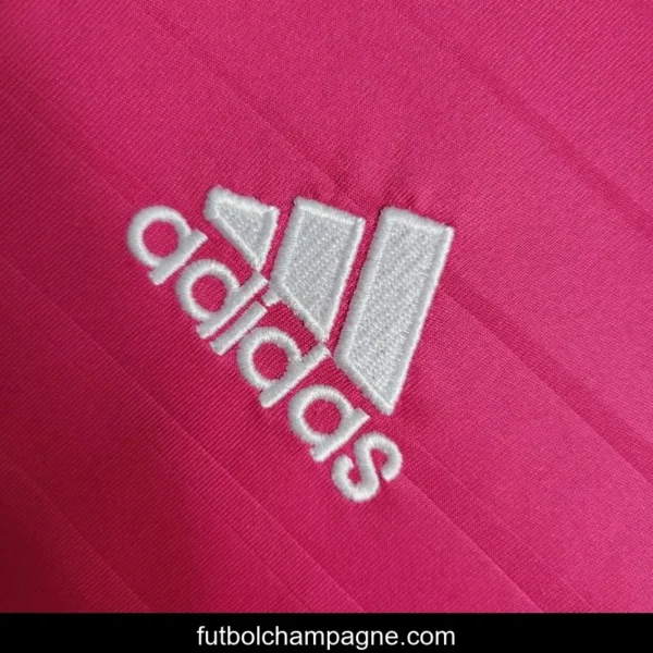 Retro 14-15 Long Sleeve Real Madrid Away Pink Jersey - Image 9