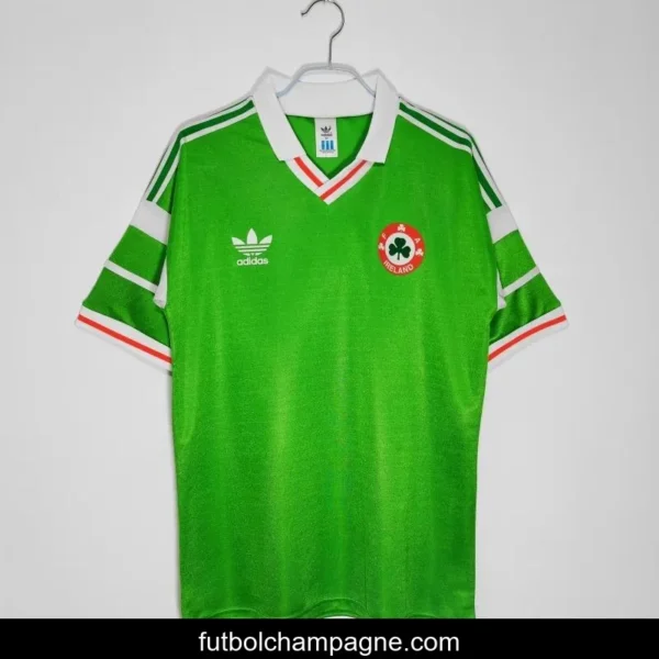 Retro 1988_90 Ireland Home Soccer Jersey - Image 9