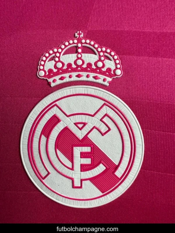Retro 14_15 Real Madrid Away Pink Long Sleeve Jersey - Image 5