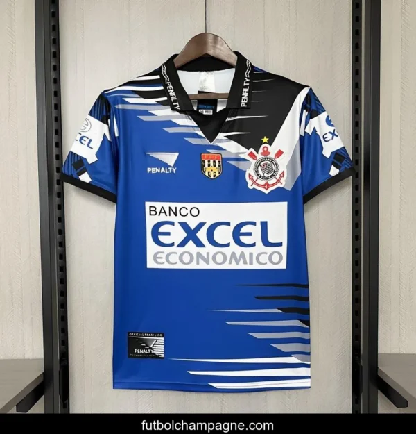 Retro 98_99 Corinthians Third Blue Jersey - Image 7