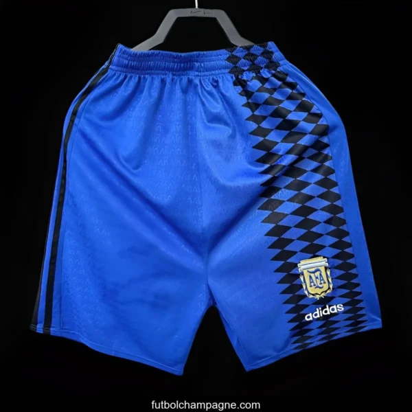 Retro 1994 Argentina Away Blue Shorts - Image 4