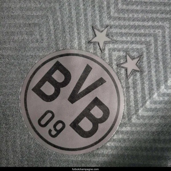 Retro Borussia Dortmund 110th Anniversary Edition Black Jersey - Image 7