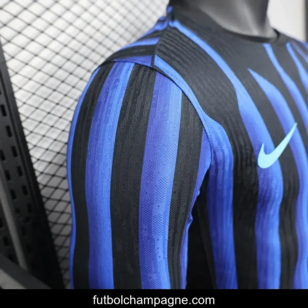 25_26 Player Version Inter Milan Home Long Sleeve Jersey - Image 6
