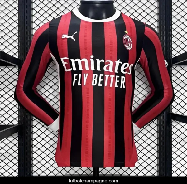 Player Version 24_25 AC Milan Home Long Sleeve Jersey - Image 4
