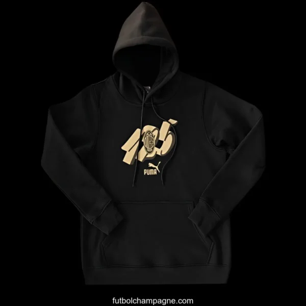 24_25 AC Milan 125Th Navy_Red_Black_Beige Hoodie WIth Black Badge - Image 6