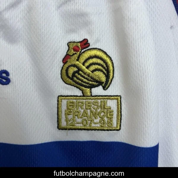 Retro 1998 Kids France Away Size 16-28 Jersey - Image 7