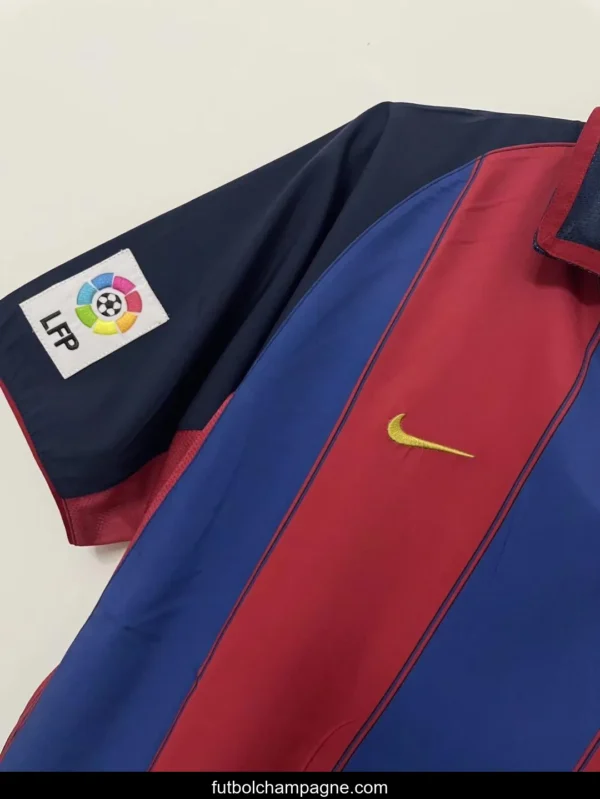 Retro 03_04 Barcelona Home Soccer Jersey - Image 7