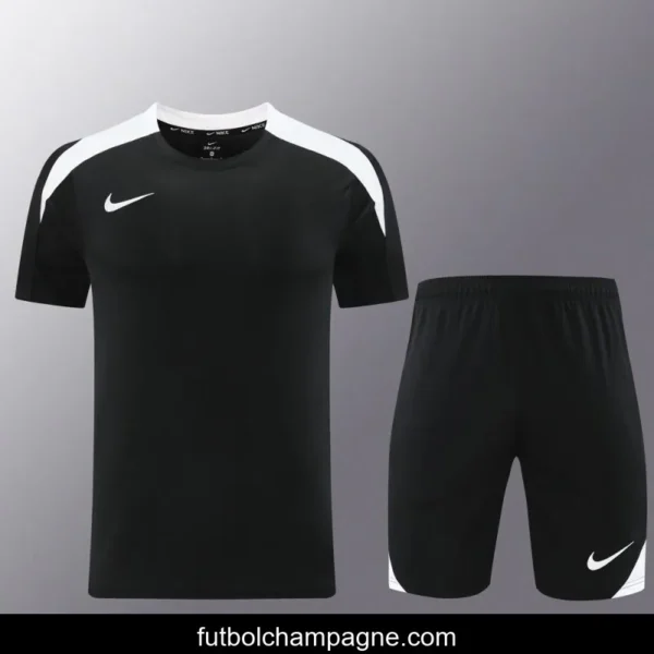 24_25 Nike Black_White Short Sleeve Jersey+Shorts - Image 18