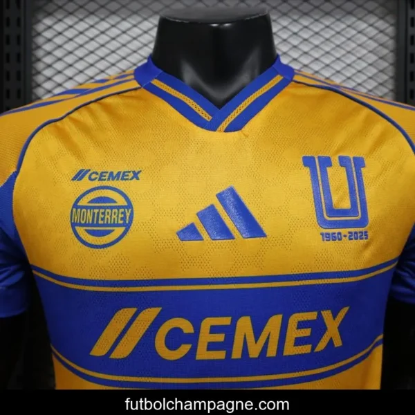 Player Version 25_26 Tigres UANL Home Yellow with Blue Stripes Jersey - Image 8