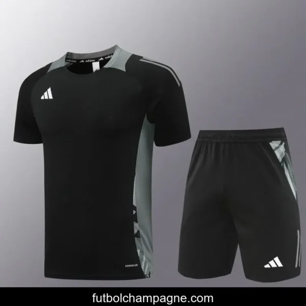 24_25 Adidas Black Short Sleeve Jersey+Shorts - Image 17