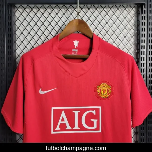 Retro 07-08 Manchester United Home Premier League Jersey - Image 9
