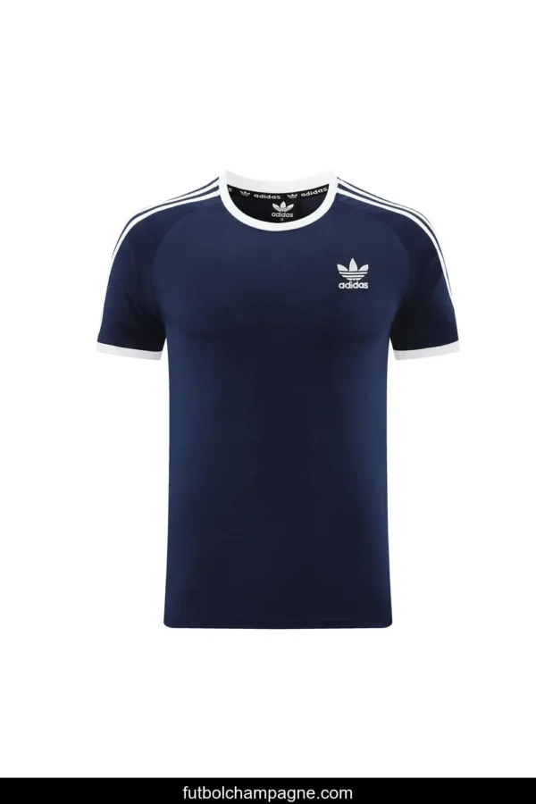 24_25 Adidas Original Navy Short Sleeve Jersey+Shorts - Image 18