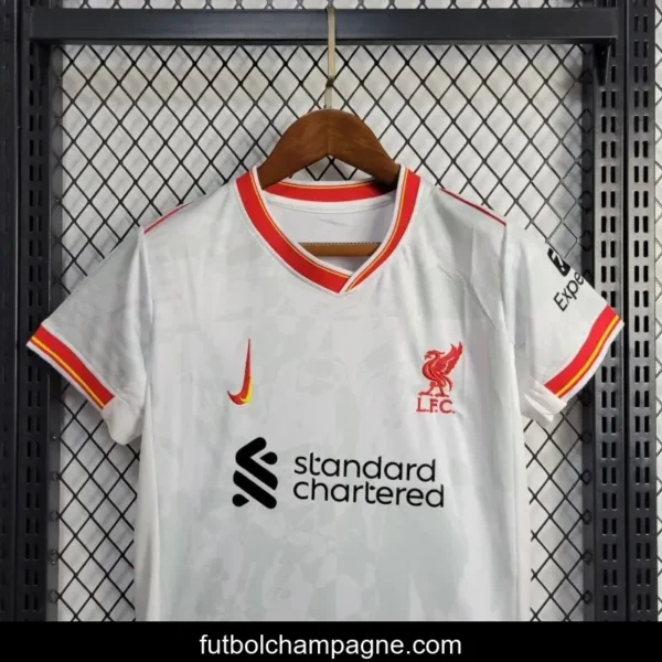 24_25 Kids Liverpool Third White Jersey - Image 7