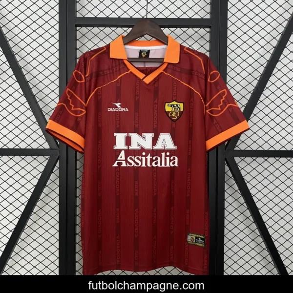 99_00 Retro Roma Home Jersey - Image 5