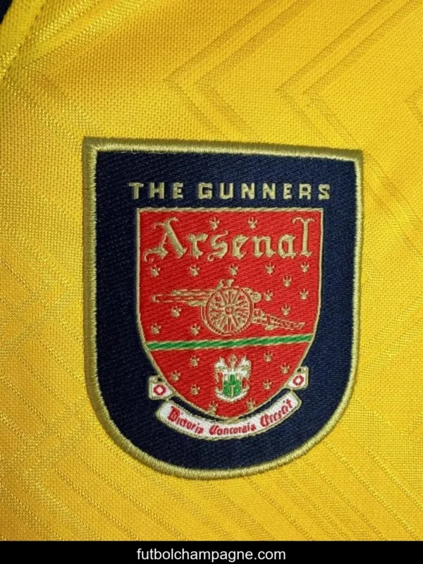 Retro 96_97 Arsenal Away Yellow Long Sleeve Jeresy - Image 7