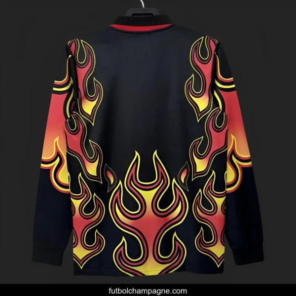 Retro 1998 Japan Goalkeeper Red Flame Long Sleeve Jersey - Image 10