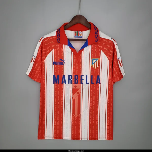 Retro Atletico Madrid 95_96 home Soccer Jersey - Image 6