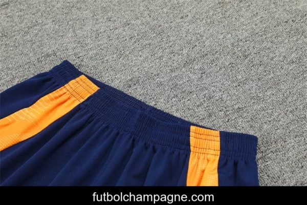 24_25 Juventus Orange_Navy Short Sleeve Jersey+Shorts - Image 14