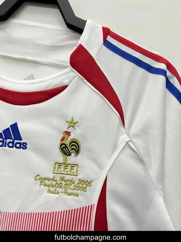 Retro 2006 France Away Soccer Jersey With 06 World Cup Patch - Image 12