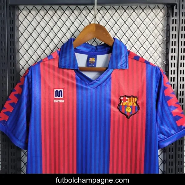 Retro 91_92 Barcelona Home Jersey - Image 8