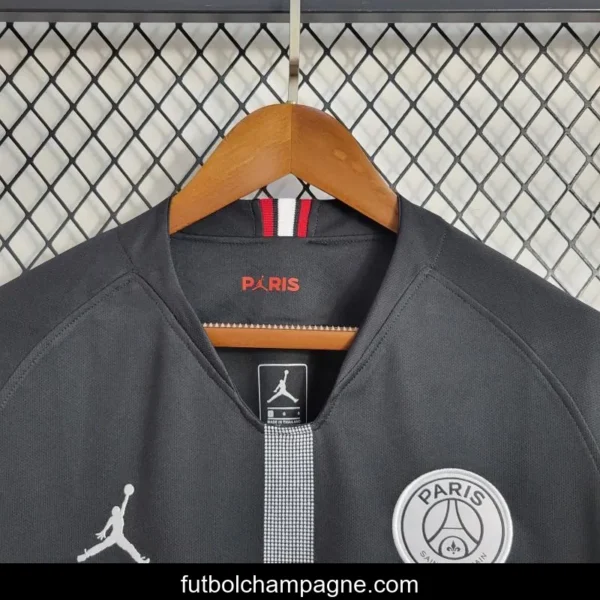 Retro Long Sleeve 18-19 PSG Black Champions League Jersey - Image 5