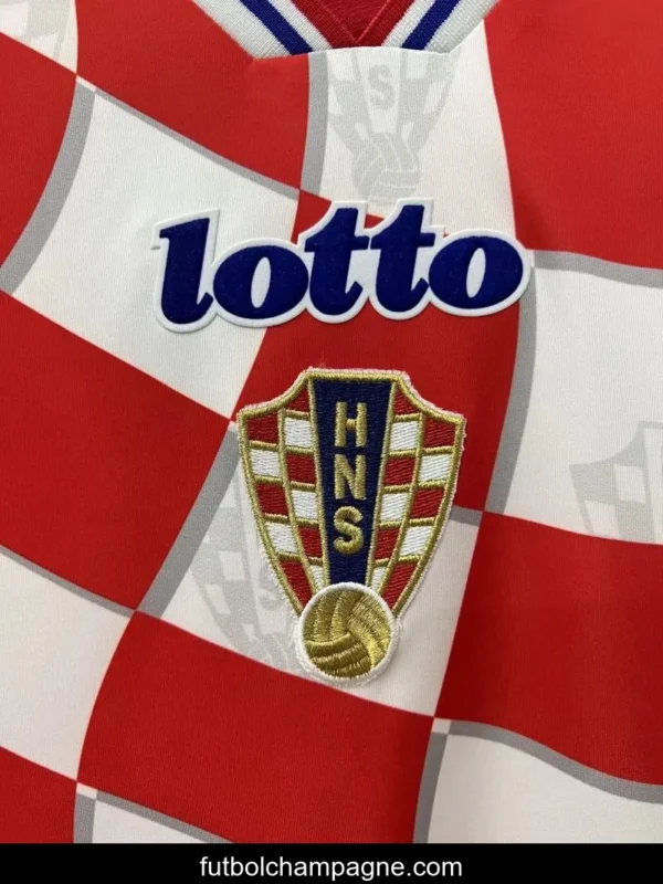 Retro 1998 Croatia Home Soccer Jersey - Image 6