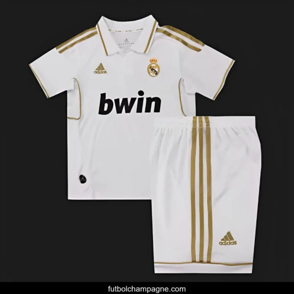 Retro Kids 11_12 Real Madrid Home Jersey - Image 11