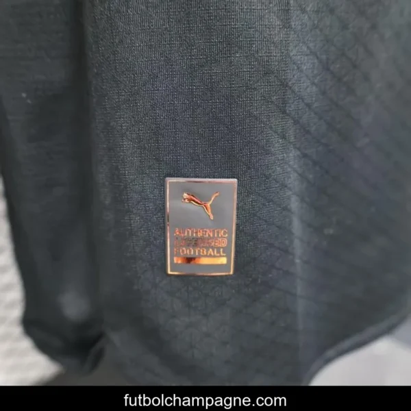 Player Version 25_26 Manchester City Away Long Sleeve Black Jersey - Image 8
