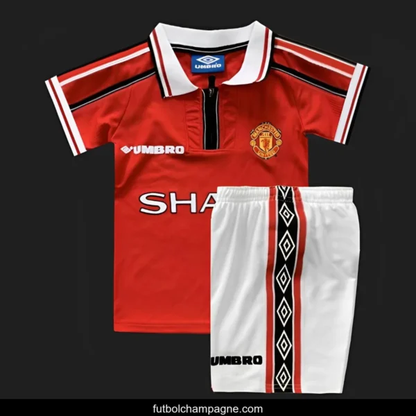 Retro Kids 98_99 Manchester United Home Jersey - Image 3