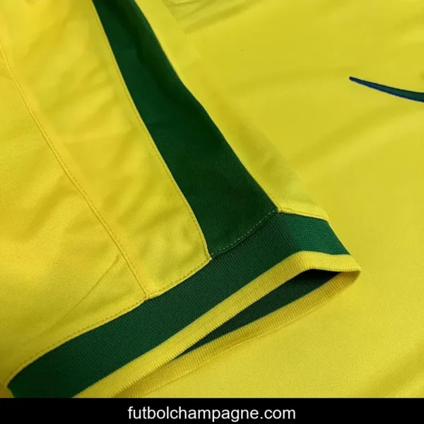 Retro 1997 Brazil Home Soccer Jersey - Image 6