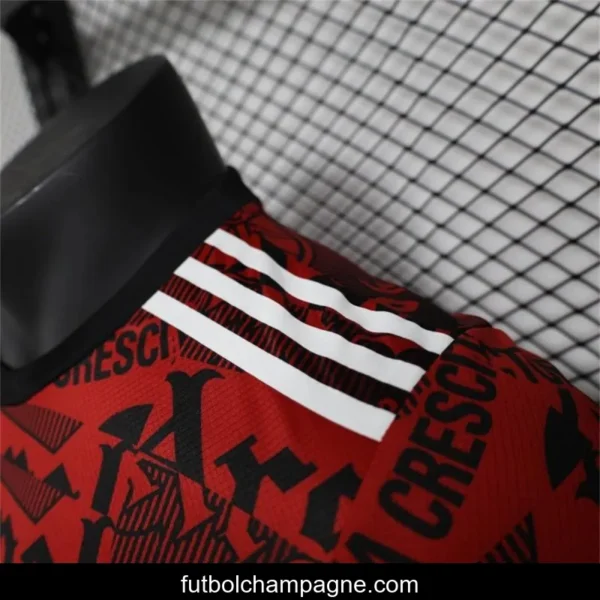 25_26 Player Version Arsenal Adidas Original Training Red_Black Jersey - Image 8