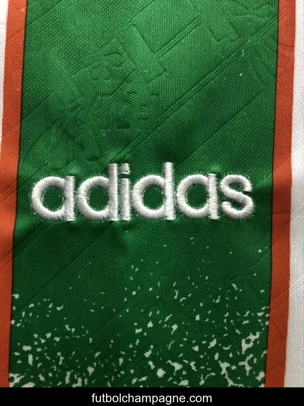 Retro 1994 Ireland Away White Soccer Jersey - Image 6