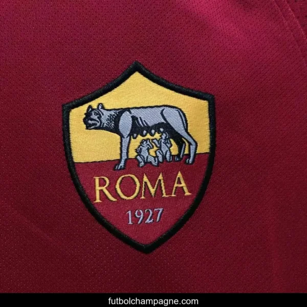 Retro 17_18 Roma Home Soccer Jersey - Image 9