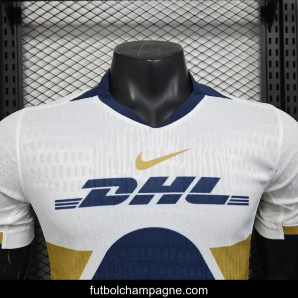 Player Version 25_26 Club America Away White with Navy and Gold Eagle Crest Jersey - Image 10