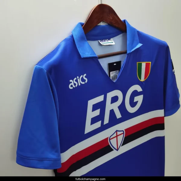 Retro 91_92 Sampdoria Home Jersey - Image 13
