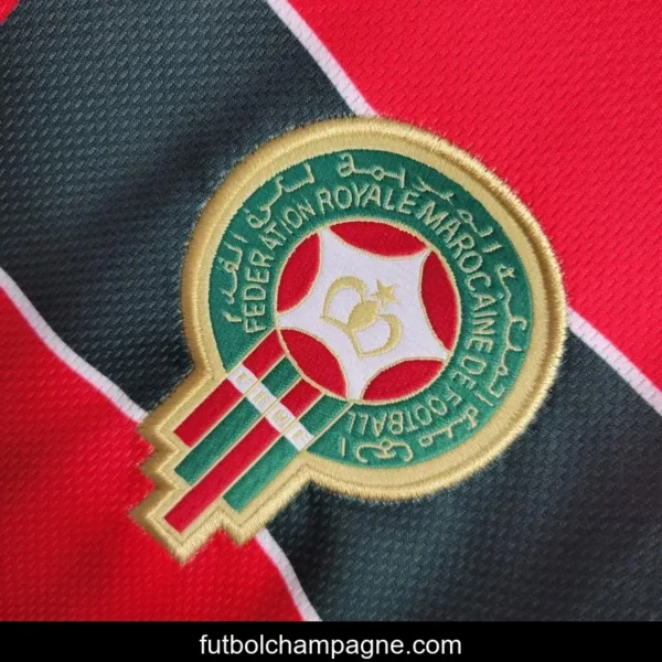 Retro Long-sleeved 1998 Morocco Third Red Jersey - Image 8