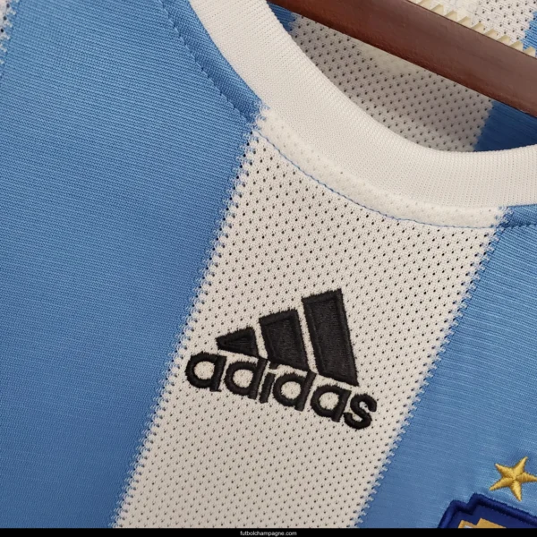 Retro 2010 Argentina home Soccer Jersey - Image 9