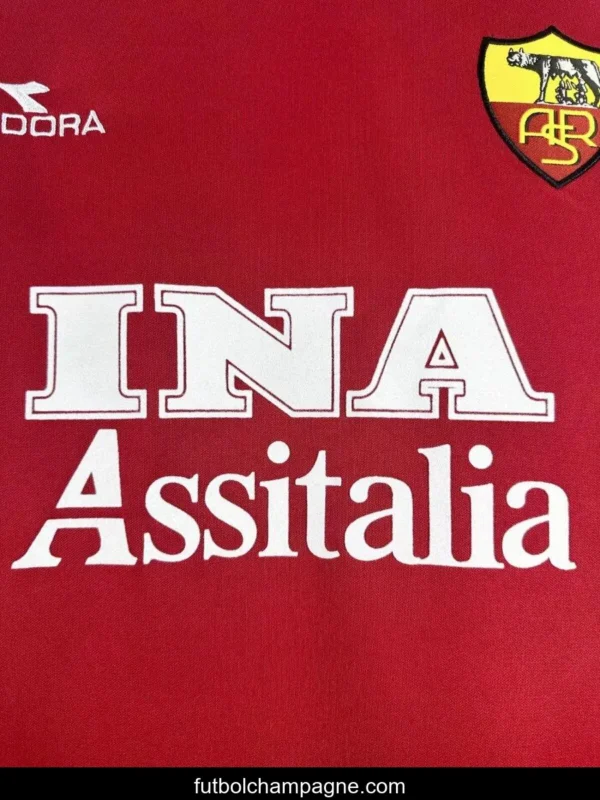 Retro 98_99 Roman Home Long Sleeve Jersey - Image 9